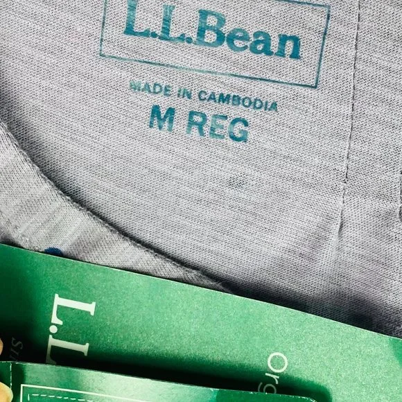 NEW LL Bean Medium 8 10 Top Shirt Tunic Purple Polka Dot Casual Career - Picture 3 of 3